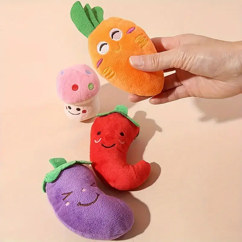 Plush Squeaky Pet Toy Set