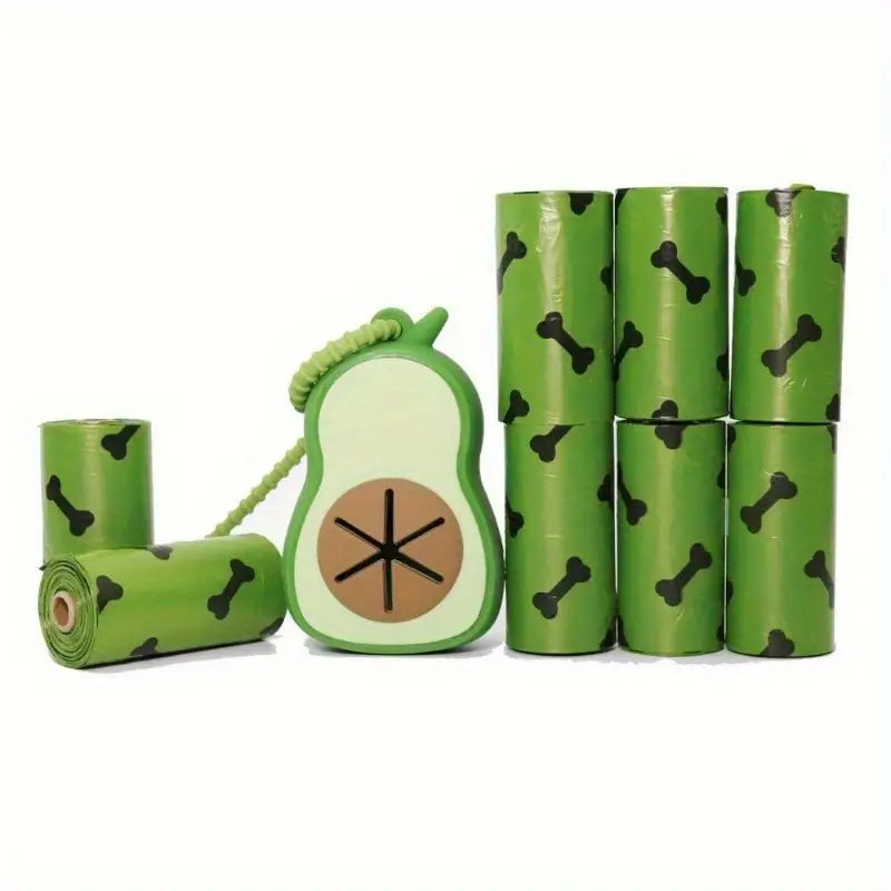Silicone Avocado-Shaped Dog Poop Bag Dispenser