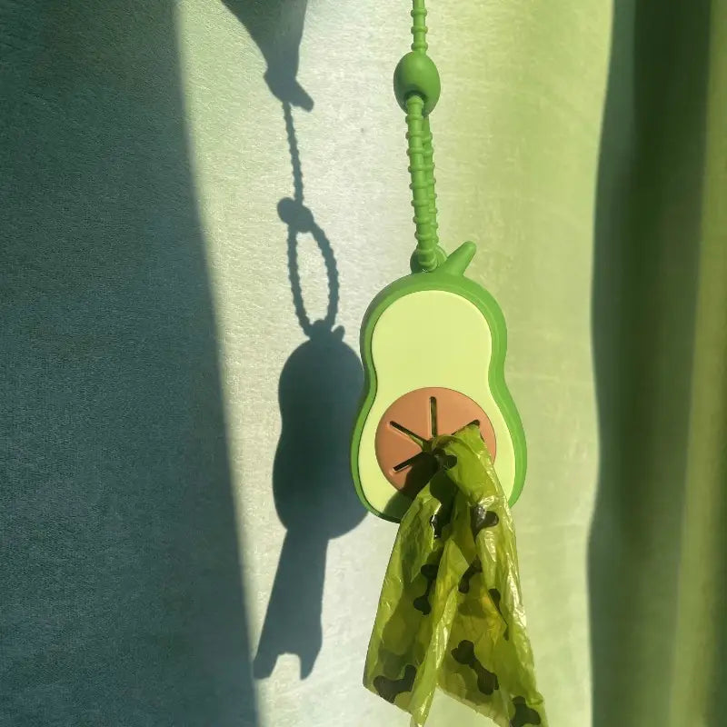 Silicone Avocado-Shaped Dog Poop Bag Dispenser