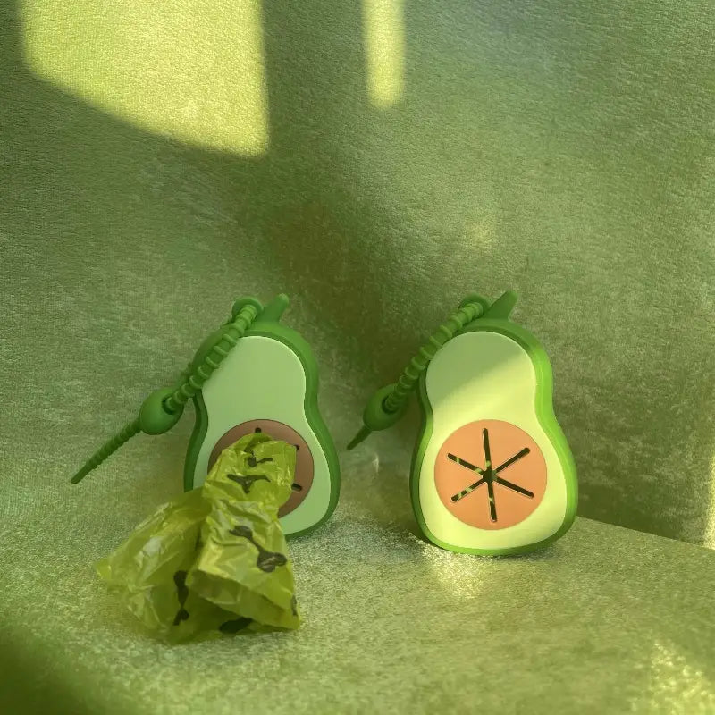 Silicone Avocado-Shaped Dog Poop Bag Dispenser