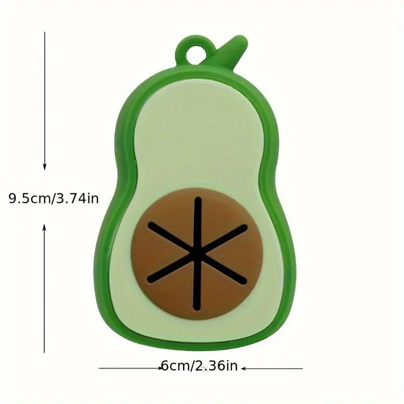 Silicone Avocado-Shaped Dog Poop Bag Dispenser