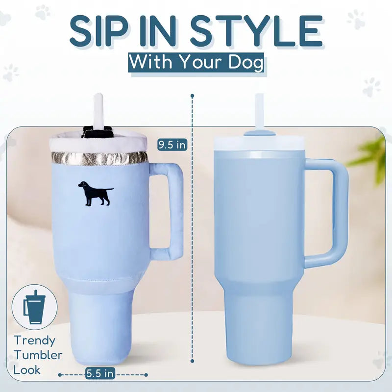 Blue Nylon Pup Cup Tumbler