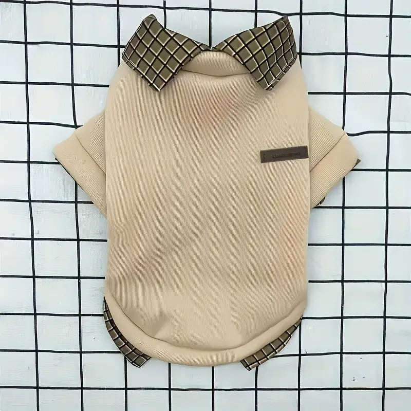 Cozy Plaid Dog Hoodie