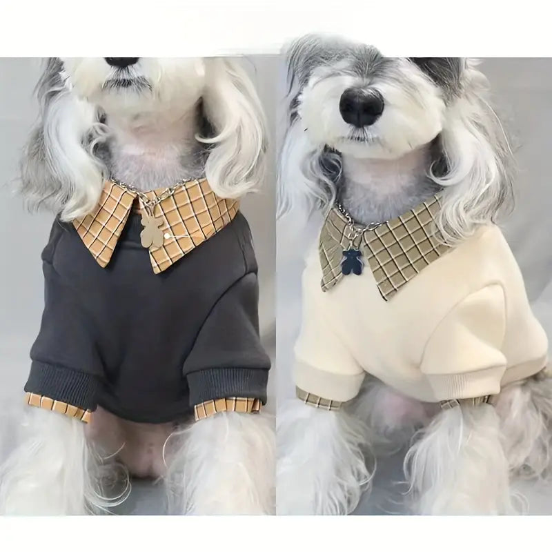 Cozy Plaid Dog Hoodie