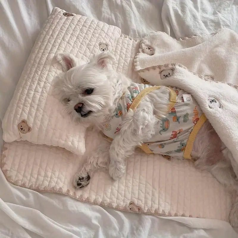 Cozy Square Dog Kennel Bed