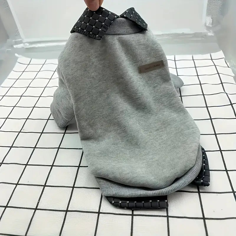 Cozy Plaid Dog Hoodie
