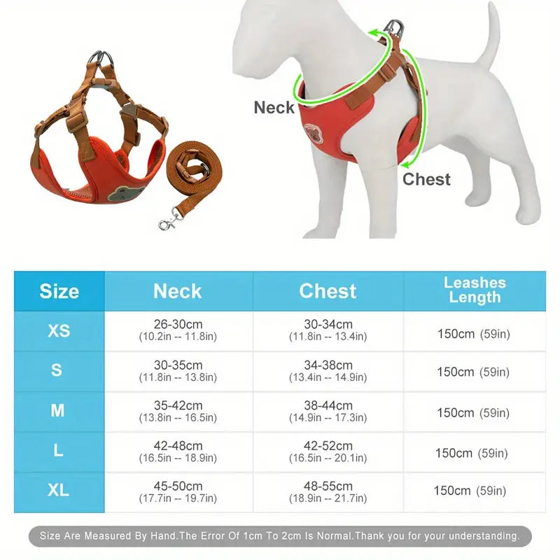 Bear Pet Harness Leash