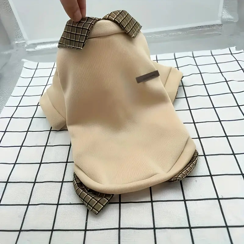 Cozy Plaid Dog Hoodie