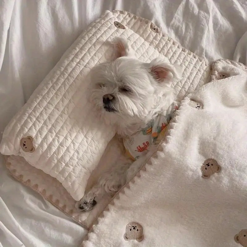 Cozy Square Dog Kennel Bed