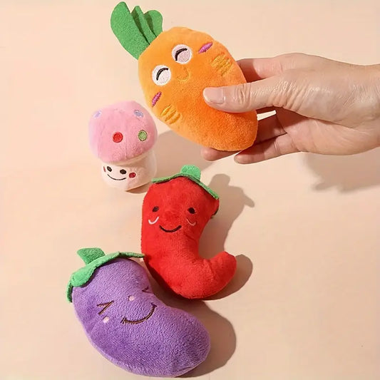 Plush Squeaky Pet Toy Set