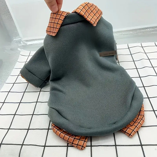 Cozy Plaid Dog Hoodie
